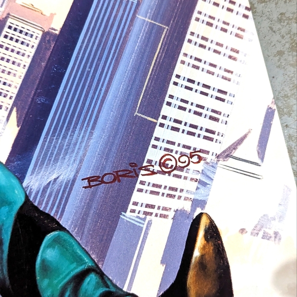 Vintage 1995 BORIS VALLEJO - PRINTED Poster SIGNED CO-SIGNED BY: BRINKE STEVENS - Picture 4 of 4